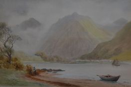 Joseph William Carey (1859-1937, British), watercolour, 'Glencoe, Loch Leven' signed and dated