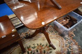 A Victorian mahogany pedestal table