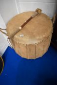An Ethnic style hide drum and beater
