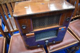 A vintage Marconi wireless radio