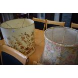 Two vintage lampshades