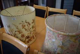 Two vintage lampshades