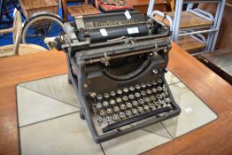 A Victorian Underwood typewriter