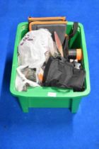 A large box of assorted fishing tackle containing Lures, Rigs, Weights, ect