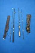 Two spinning rods A 2pc 2.4 meter shakespeare and another