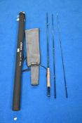 A Greys Acuflex 3pc 9ft #5/6 fly rod in original soft and hard case