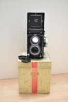 A boxed Rolleiflax TLF medium format camera No2192717