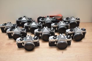 Eleven Pentax Camera bodies, a ME, two MG, three MG Super and five MEF