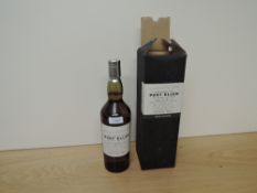 A bottle of Port Ellen 25 Year Old Islay Single Malt Scotch Whisky, 5th Release, Cask Strength,