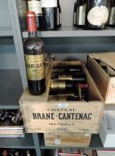 A Twelve Bottle case of 2005 Chateau Brane-Cantenac Margaux Grand Cru Classe En 1855 13% vol, 750ml,