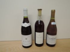 Three bottles of mixed Wine, Canyon Springs 1996 Barbera Rose, 11% vol 75cl, Maurice Chenu Macon
