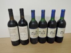 Six bottles of Red Wine, Domaine De La Croix Buzet 1994 12% vol, 750ml x4 and Labuzan Bordeaux