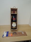 A Jeroboam of Chateau De Pizay 1990 Morgon, 13% vol, 300cl, in wooden box