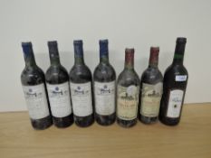 Seven bottles of Red Wine, Les Jonquieres Cuvee Reserve Corbieres 1994, 12% vol, 75cl x4, La Vieille