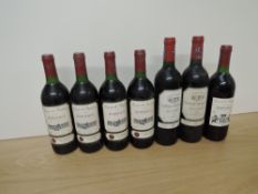 Seven bottles of Red Wine, Reserve Du Bachelier Bordeaux 1999, 11.5% vol, 750ml x4, Chateau