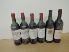 Six bottles of Red Wine, Chateau Lamayre Bordeaux 1991, 12% vol, 75cl x2, Chateau Castourgt Bordeaux