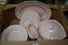 A J&G Meakin Rosa' part dinner service (27 pieces approx).