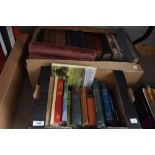 Two cartons of assorted books including The War Illustrated, James Herriot's Yorkshire Revisited and