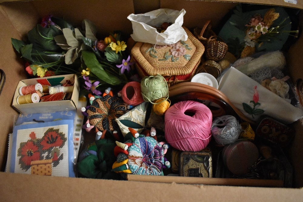 Two cartons of assorted haberdashery items. - Image 2 of 3