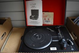 A Denver VPL 120 suitcase turntable player and a collection of shellac records, of Classical
