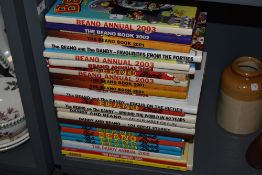 A collection of modern annuals, 2001 to 2020, comprising The Beano and The Dandy