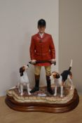 A Border Fine Arts figure group 'End Of An Era' B0881, formed as a standing huntsman and hounds,