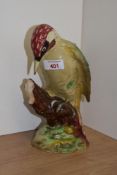 A Beswick Pottery ornithological study of a Woodpecker 1218, second version designed by Arthur