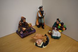 A group of three Royal Doulton bone china figures/figurines, comprising 'The Potter' HN1493, '