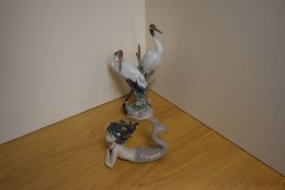 A Lladro porcelain figurine 'Fantasy' number 1414, formed as a daydreaming mermaid, printed and