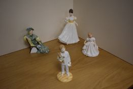 A group of four Royal Doulton fine bone china figurines/figures, comprising 'Lights Out' HN4465, '