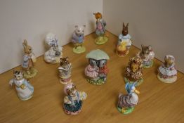 A collection of thirteen Beswick Pottery Beatrix Potter figures, to include 'Cecily Parsley', 'Goody