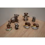 A group of seven small Beswick Pottery animal figures, comprising four Koalas 1038, 1039, 1040 and
