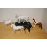 A group of six Beswick Pottery horse/pony studies, comprising ''Pinto Pony' 1373, second version,