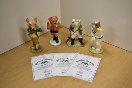A group of four Beswick Pottery limited edition 'Sporting Characters' figures, comprising 'Fly