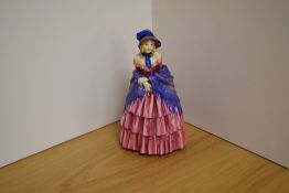 A Royal Doulton pottery figurine 'A Victorian Lady' HN728, printed and painted marks to base, potted