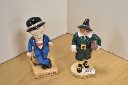 Two Royal Doulton bone china limited edition advertising figures, John Ginger (Huntley & Palmers)