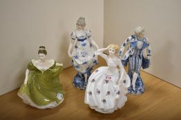 Two Royal Doulton bone china figurines 'Lynn' HN2329 and 'Maureen' HN2481, sold along with two