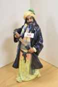 A Royal Doulton bone china pirate figure 'Blue Beard' HN2105, modelled with sword half drawn and