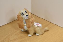 A Wade porcelain Disney's Lady and The Tramp 'Blow-Up' figure of Lady