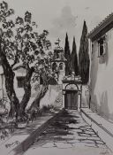 Artist Unknown (20th Century), watercolour, 'corfu', signed indistinctly and dated 1971 to the lower