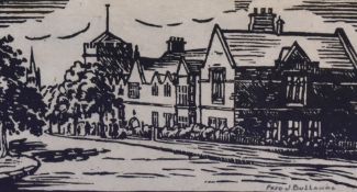 *Local Interest - Fred J. Bollands (20th Century, British), print, 'Lancaster Royal Grammar School',