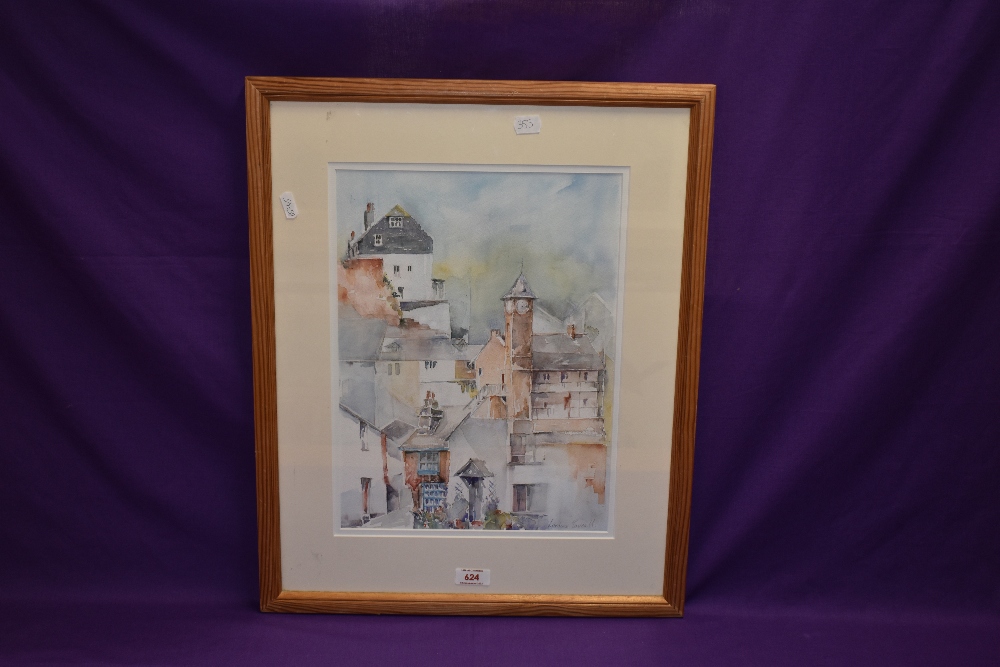 Loraine Saveall (20th Century), a watercolour, 'Cawsand Pastiche', signed to the lower right, - Image 2 of 3
