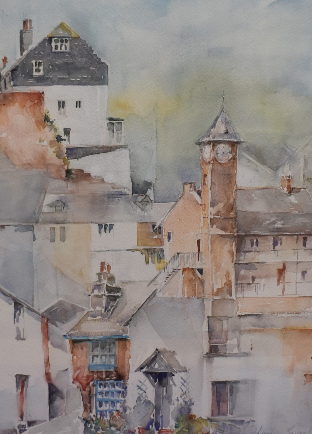 Loraine Saveall (20th Century), a watercolour, 'Cawsand Pastiche', signed to the lower right,