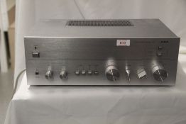 A vintage chrome Aiwa Amp - 8100 - in excellent condition with a nice retro design