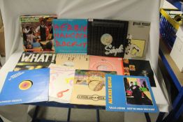 A 20 record mixed lot with 12's and albums -rock , pop , disco and more