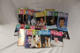 A lot of around 70 to 80 Elvis monthly magazines