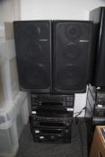 A Pioneer Stacking System with Speakers PD710TV