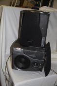 A pair of Aiwa Front 180 speakers
