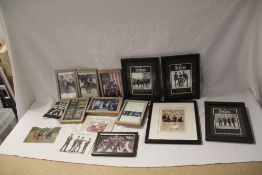 A box of Beatles and related prints and pictures - some in frames