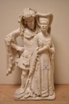 A D H Morton Marcus Designs wall plaque, depicting medieval couple.